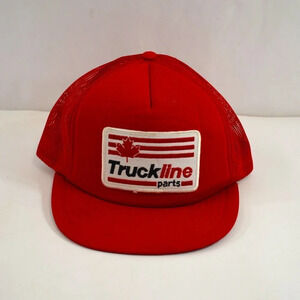 Truckline Parts Canada Vintage Red  Snapback Hat